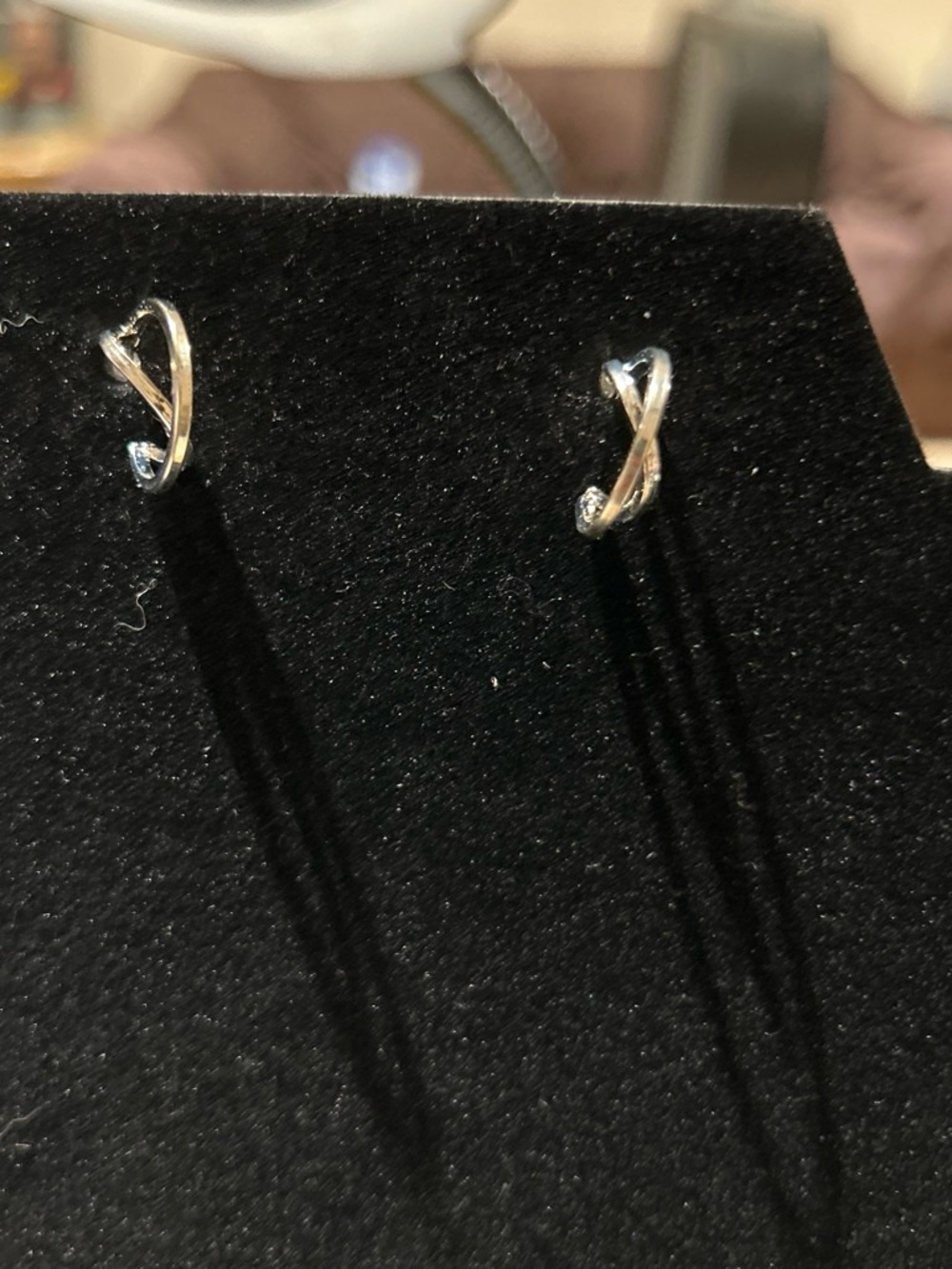 Silver color Twist Stud Earrings fashion jewerly